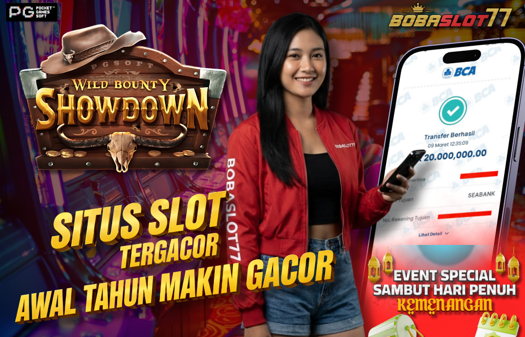 Selamat kepada user id : irw***87 Wede Rp 20.000.000 di Game WILD BOUNTY SHOWDOWN PG SOFT Cair Gk Sampe 1 Menit! Menang Mudah di Bobaslot77